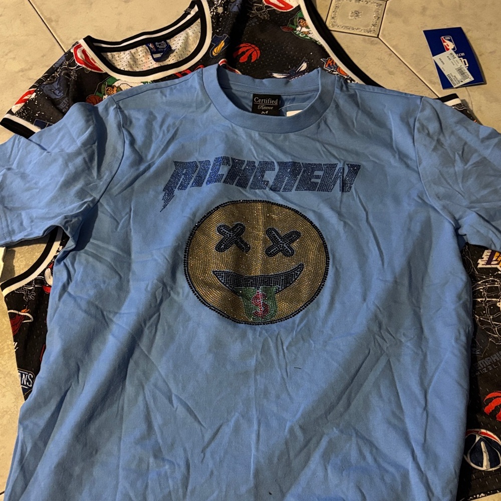 Blue Graphic Tee for Men